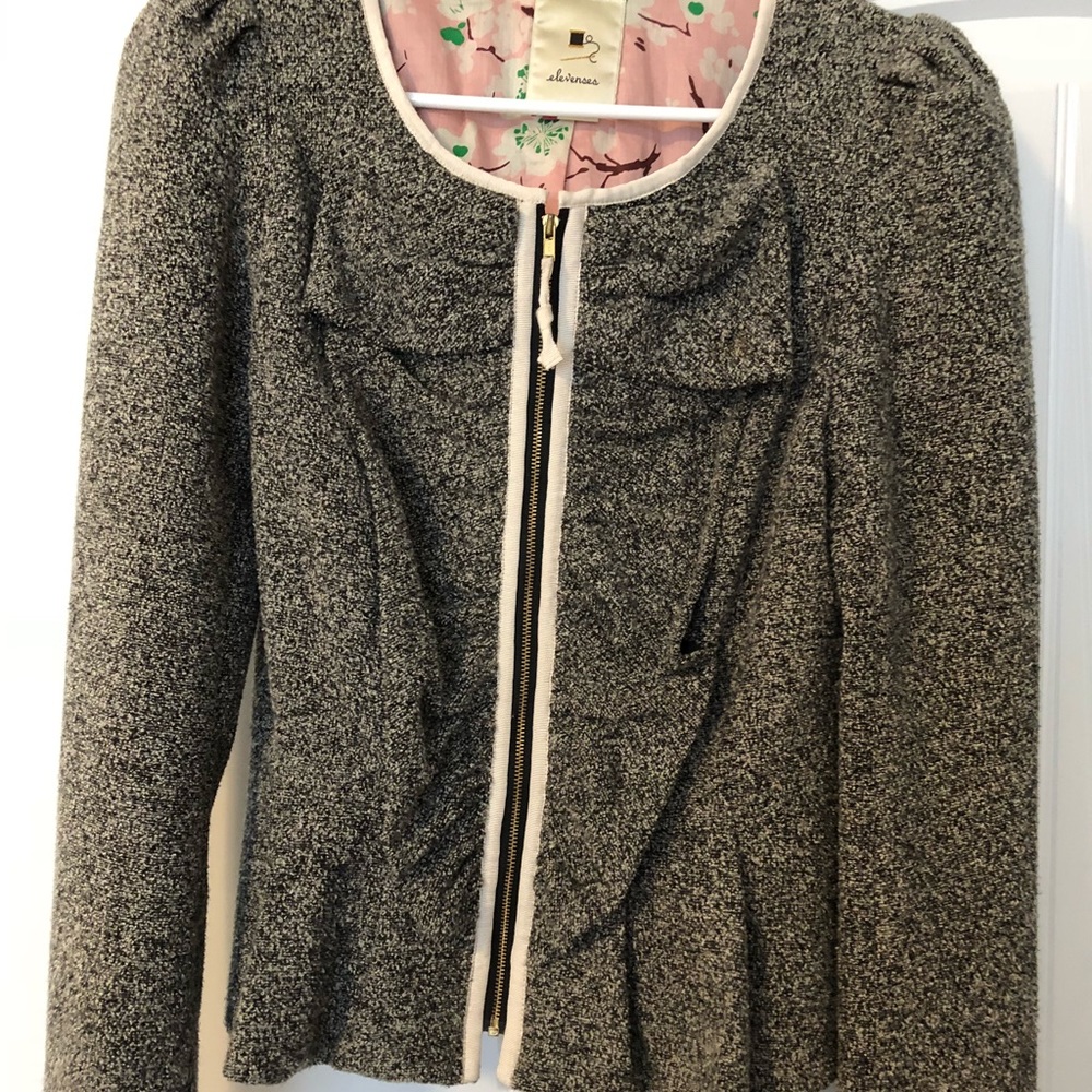 Anthropologie Ruffle Jacket